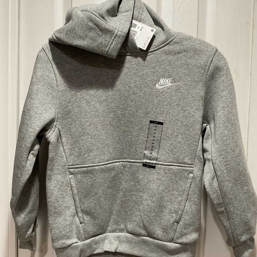 🌼NWT Nike Grey Hooded Kangaroo Sweatshirt, Size M